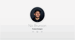 Desktop Screenshot of nicbrunson.com