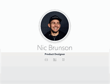Tablet Screenshot of nicbrunson.com